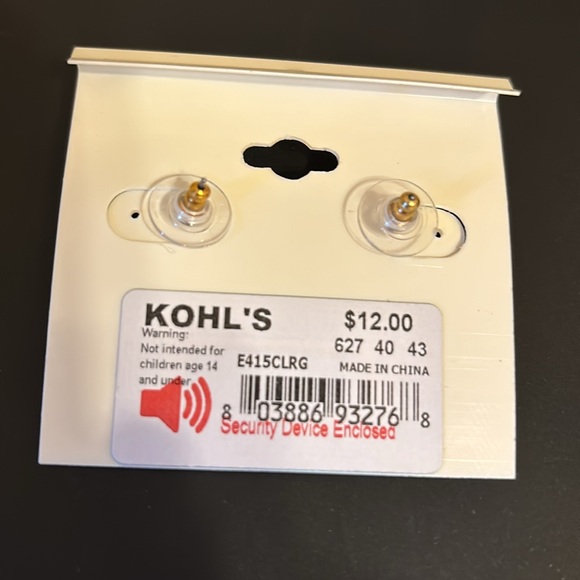 Lauren Conrad faux diamond stud earrings. - Picture 2 of 2